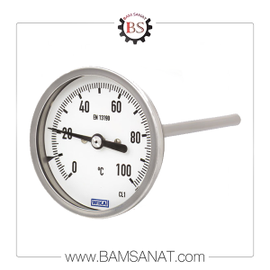 ترمومتر صفحه 16 سانتیمتر استیل افقی WIKA (ویکا) مدل R54